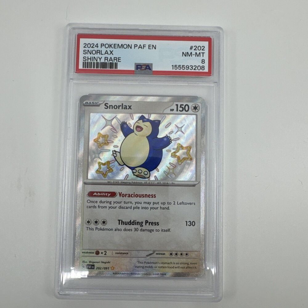 The Pokemon Company Snorlax 202/091 SV: Paldean Fates Shiny Rare Holo 150HP